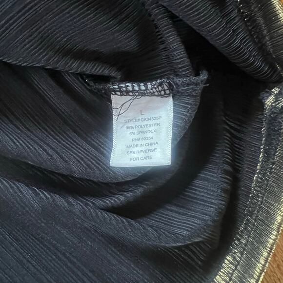 Madison + Hudson Metallic Bronze Long Sleeve Top | Women’s Large - Picture 4 of 4